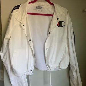 Champion Cropped Windbreaker Jacket w/ Drawstring